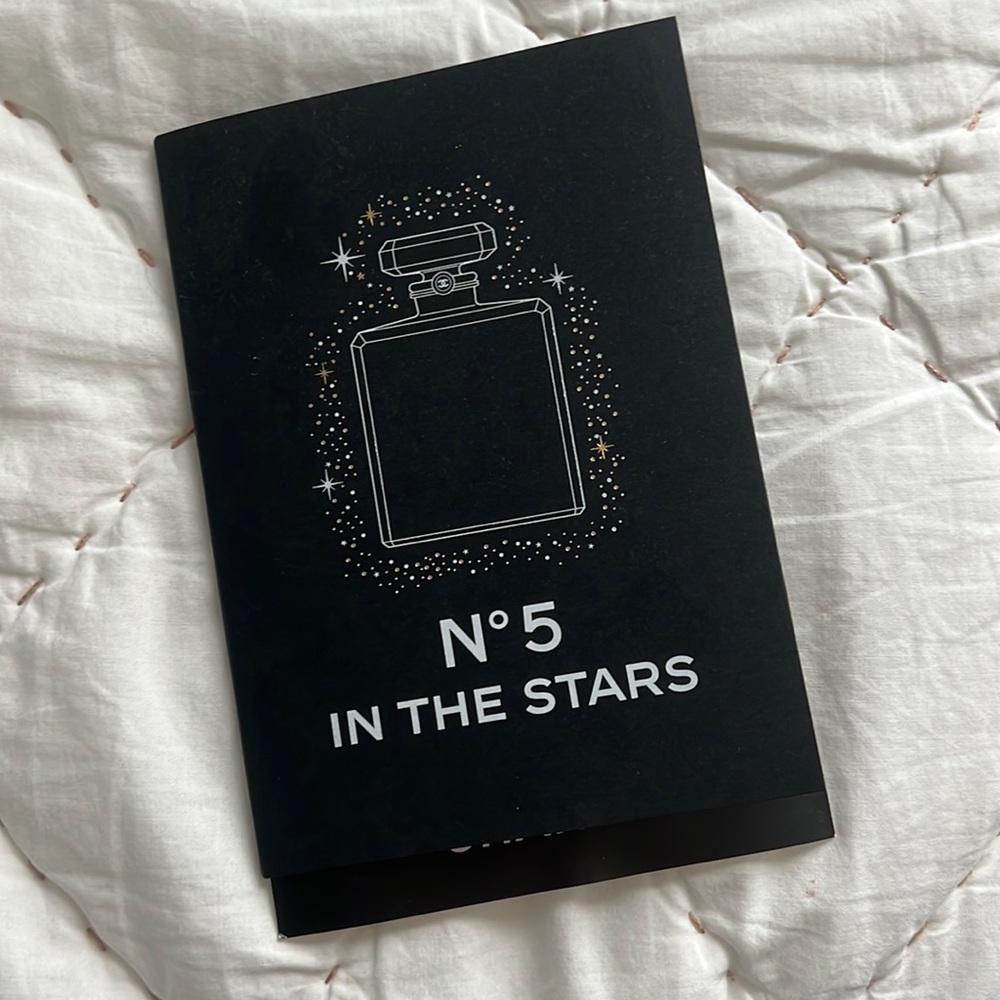 Chanel postcard and sticker